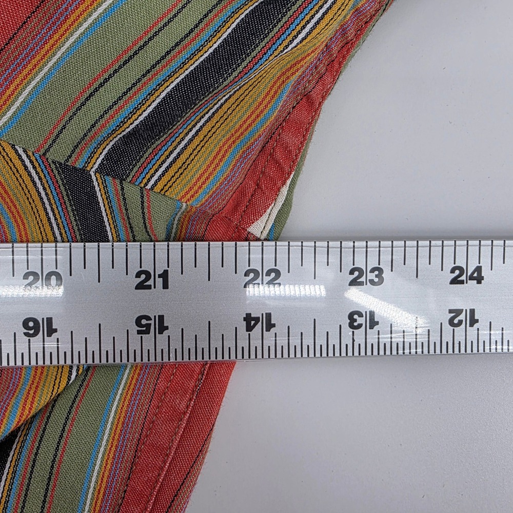 Robert Graham Button Down Shirt Mens L Heritage Cotton Striped Western Multi - Picture 5 of 8